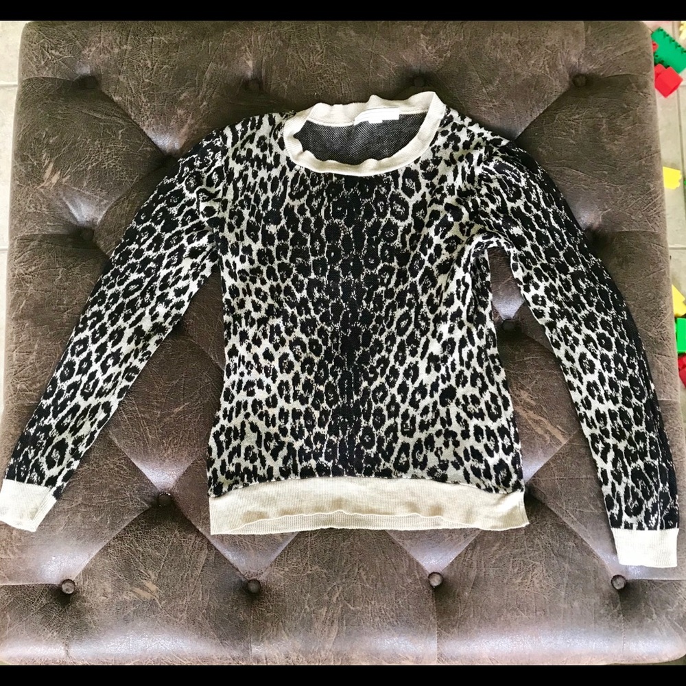 Leopard cardigan sweater
